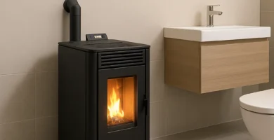 estufas de pellets pequeñas para baños